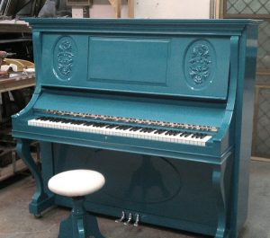 Teal piano