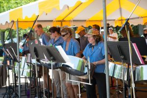 Some of the Steel Pan musicians at the 2015 Festival.