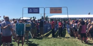 Photo of regular and fast pass lines at a recent Live Nation event.