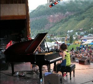 Hiromi, pianist with Stanley Clark, on American Classic Pianos' Yamaha-C7.