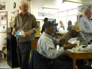 Musicians in Action helping the homeless.