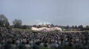 Levitt Pavilion Denver is scheduled to open in Ruby Hill Park in summer 2017. Courtesy of Levitt Pavilion Denver.